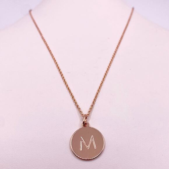 Kate Spade Rose Gold Monogram Initial M and Phrase One in a Million on Reverse - Picture 3 of 5